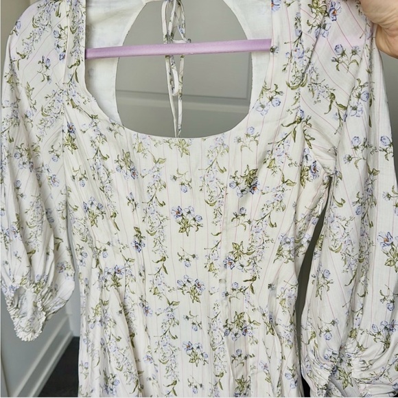 Brock Collection x H&M Collab Mini Bubble Hem Dress in White Floral Size XS NWT - Picture 10 of 10
